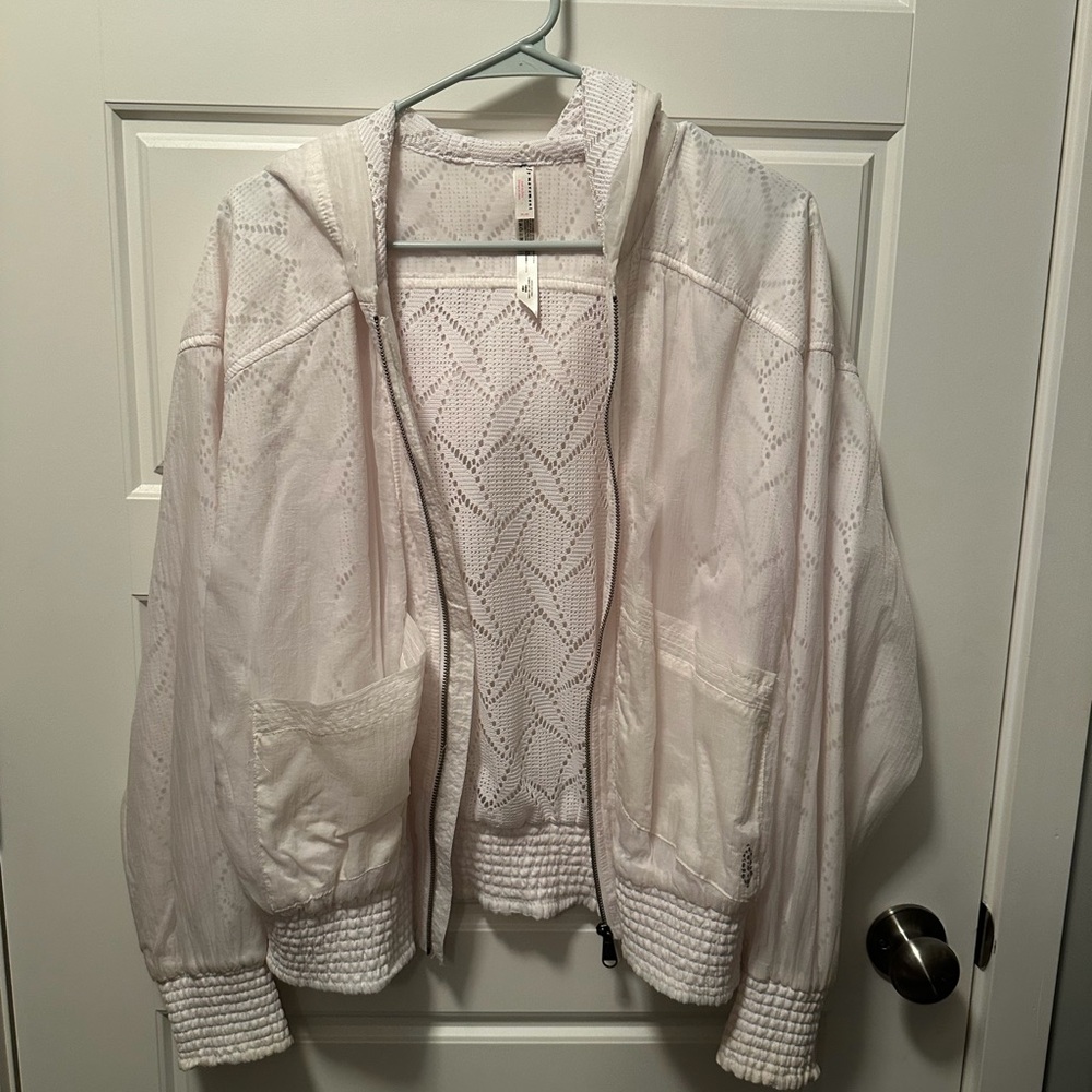 Fp movement Women's White Hooded Jacket